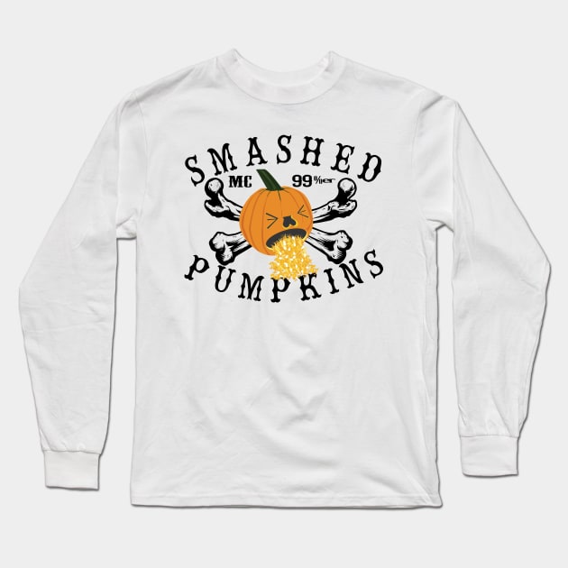 Smashed Pumpkins Funny Halloween Biker Parody t-shirt Long Sleeve T-Shirt by The Dude